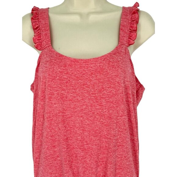 Thrive Societe Romper Heather Coral Reef Ruffle Strap Pockets Casual Size S NWT - Picture 12 of 16